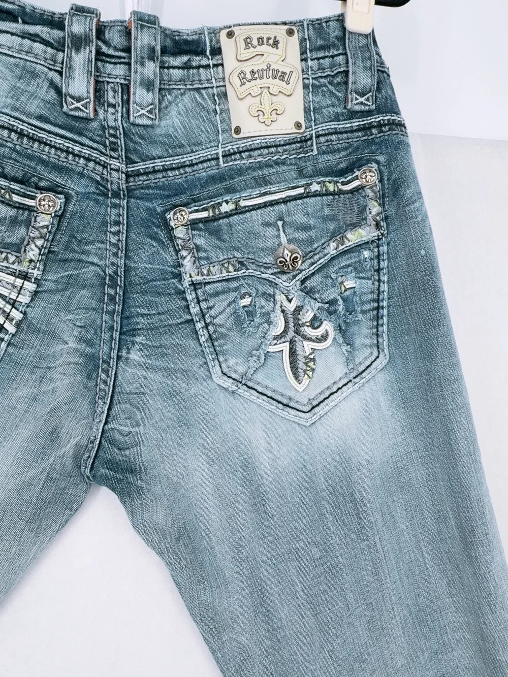 Rock Revival Pruitt Men's Slim Straight Jeans Size 36